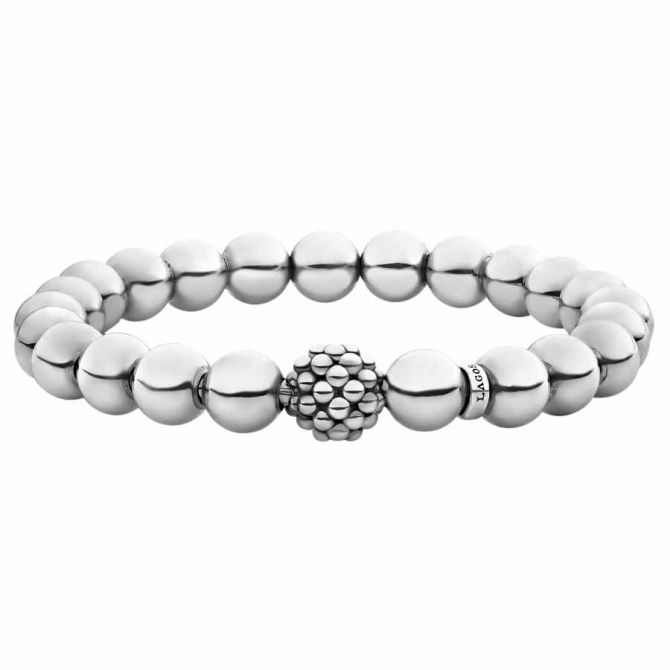 LAGOS Signature Caviar Silver Bead Bracelet