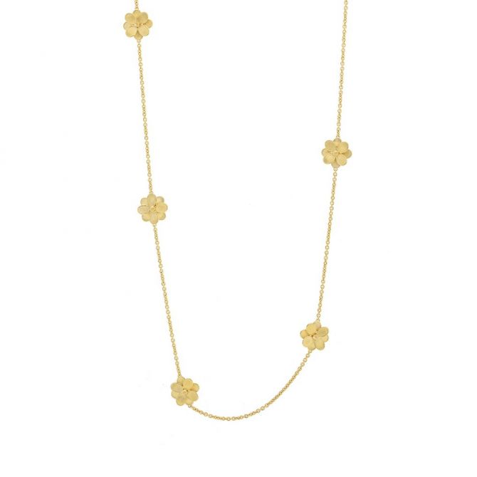 long flower necklace