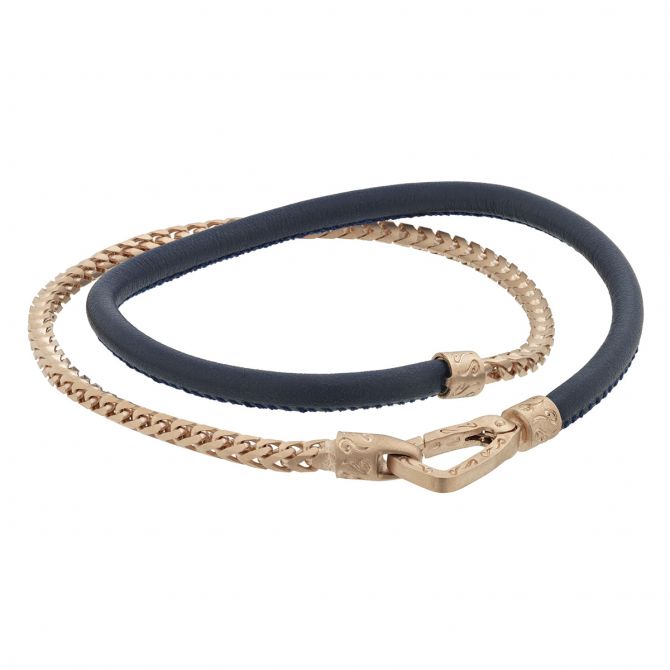 MARCO DAL MASO Lash Double Braided Leather Cord Bracelet