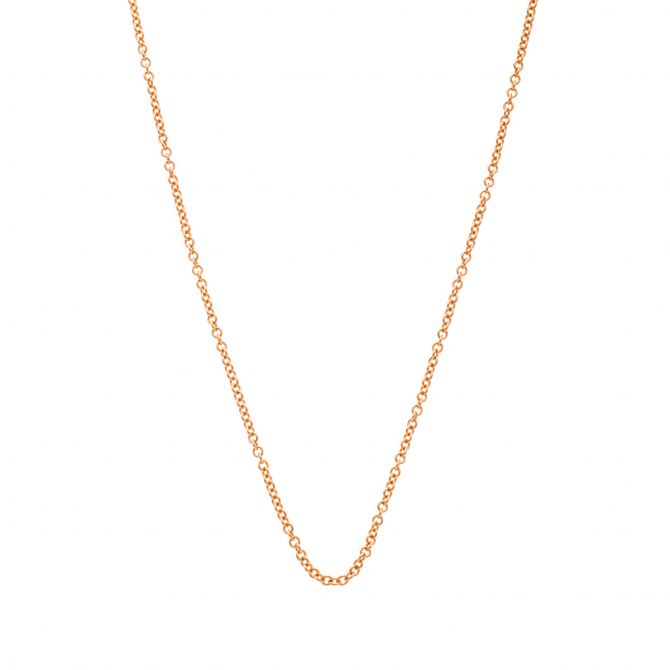 Rose Gold Oval Link Chain, 18"