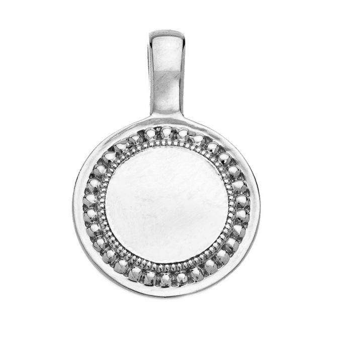 Sethi Couture P.S. Round Small Charm in White Gold