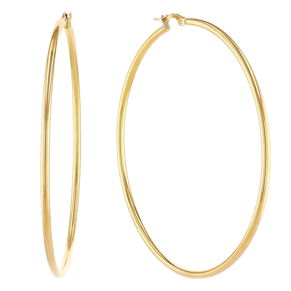 Roberto Coin Perfect Hoops Xl Yellow Gold Hoop Earrings 63 Mm Borsheims