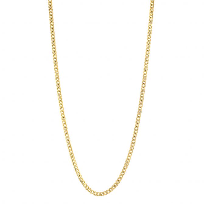 Yellow Gold 2.7 mm Curb Chain, 22"