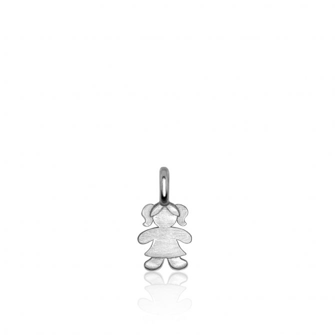 Alex Woo Mini Additions Sterling Silver Girl Charm