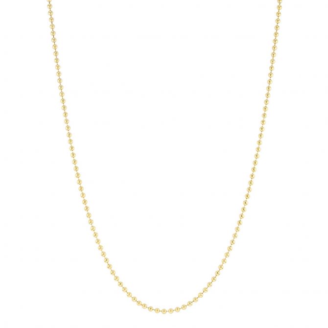 Yellow Gold 3.0 mm Ball Chain, 22"