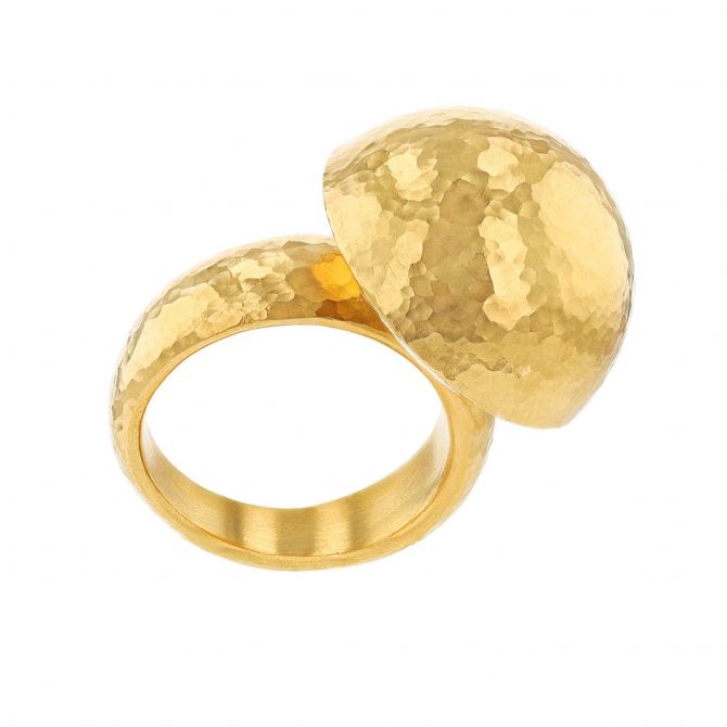 ÌF ME F ME Chunky Gold Dome Rings Set,6 PCS 18K Real Gold India |  Ubuy