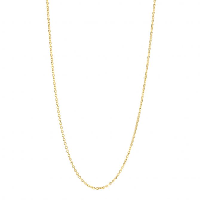 Yellow Gold 1.5 mm Cable Chain, 16"