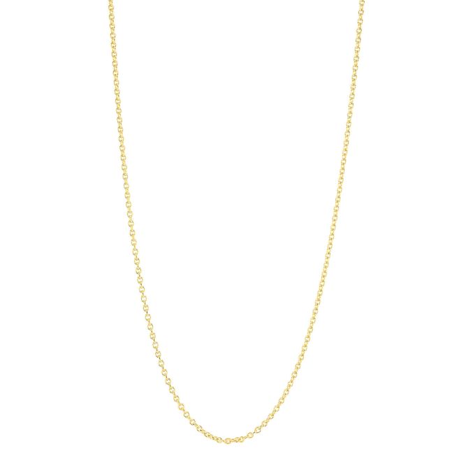 Yellow Gold 1.50 mm Cable Chain Necklace, 18"