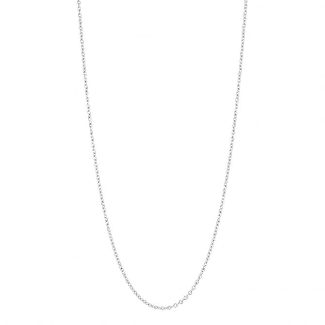 White Gold 1.5 mm Cable Chain, 18"