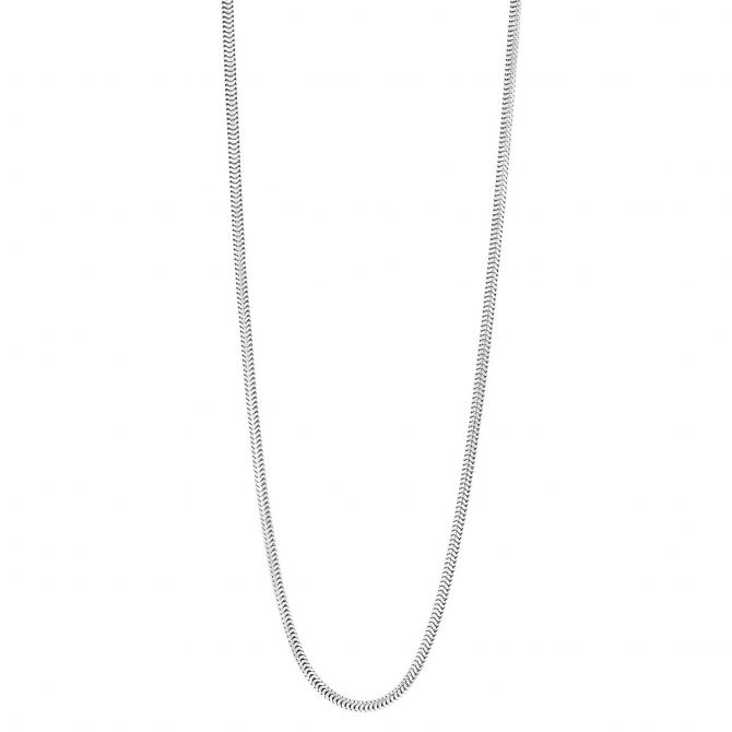 White Gold 1.60 mm Snake Chain Necklace, 16"