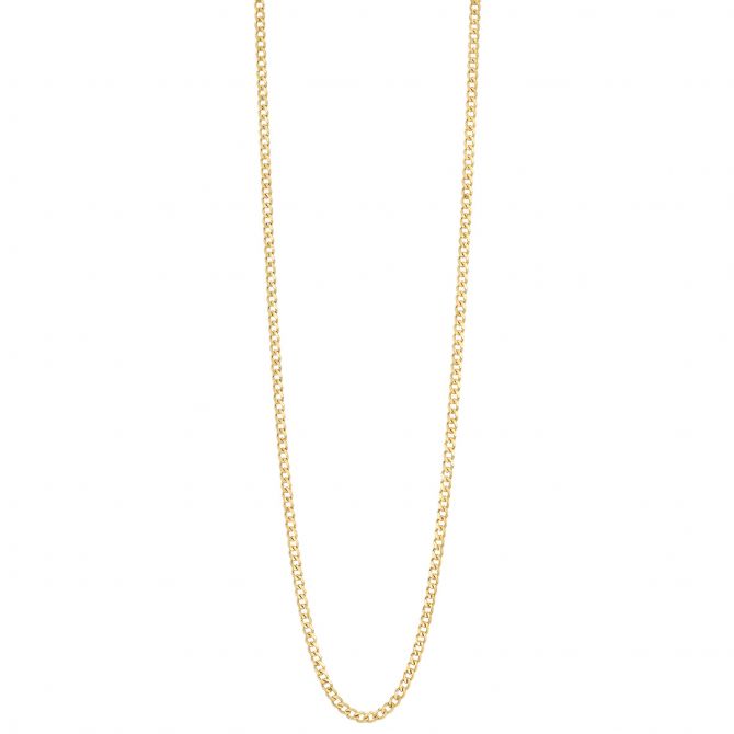 Yellow Gold 2.7 mm Curb Chain, 16"