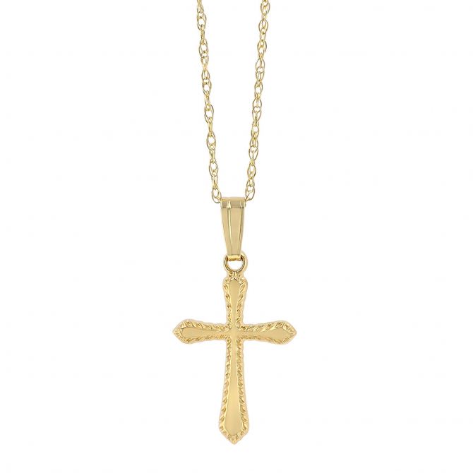 Thin hot sale cross necklace