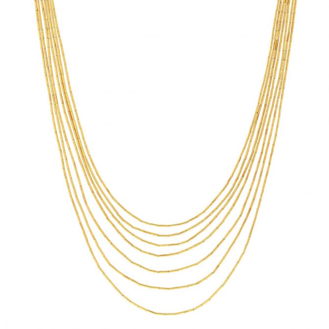 Gurhan Rain Yellow Gold Multi-Strand Necklace, 18"