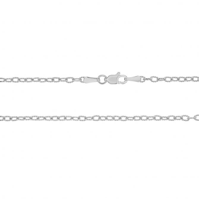 White Gold 2.3 mm Rolo Chain, 16