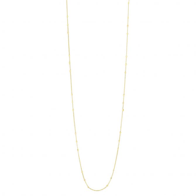 Yellow Gold 1.35 mm Triple Cube Saturn Chain, 20"