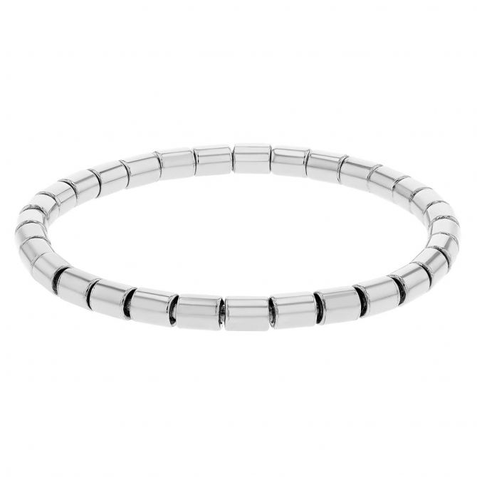 Frederic Sage White Gold Stretch Bracelet