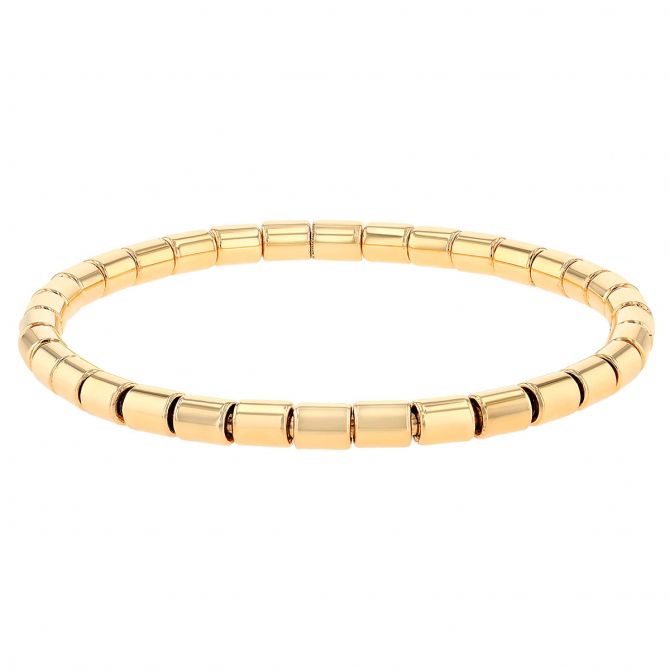 Iridescent Metallic Tube Bracelet – Belle & Ten