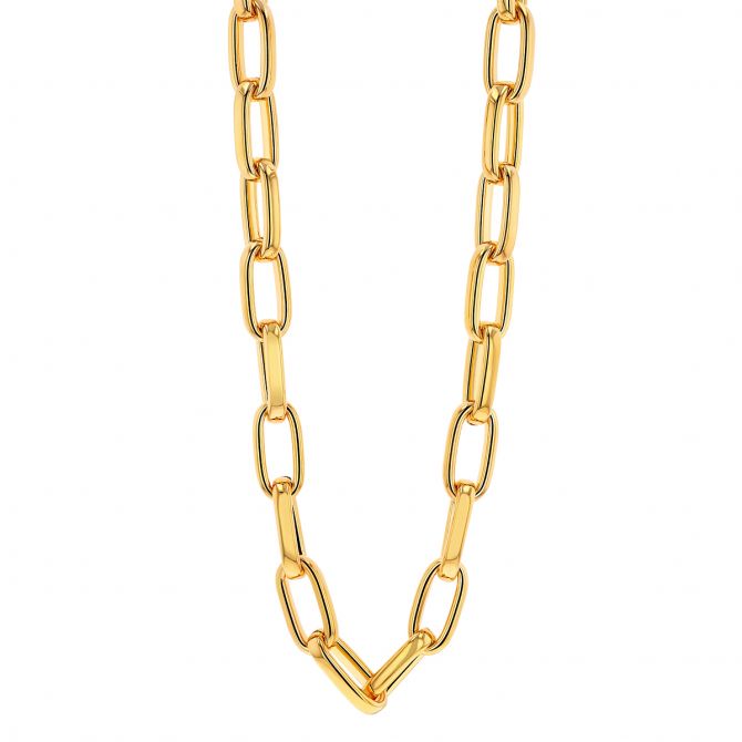 Pesavento Timeless Yellow Gold Vermeil Large Link Necklace, 20"