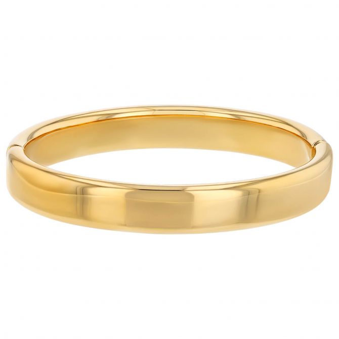 Pesavento Elegance Yellow Gold Vermeil Rounded Edge Bangle Bracelet