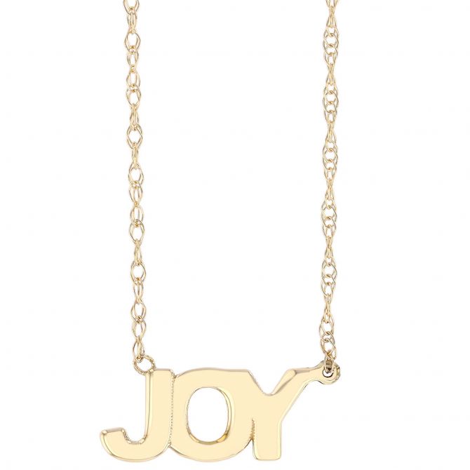 Yellow Gold "Joy" Necklace, 16"