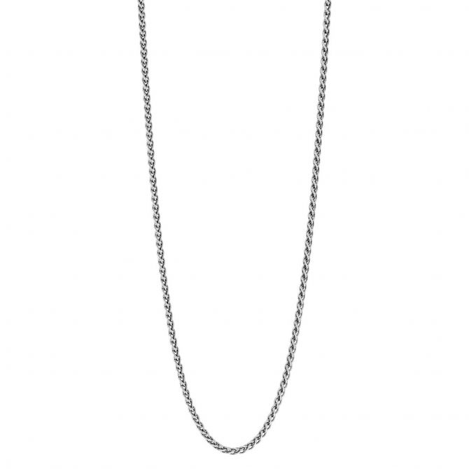 Sterling Silver 1.65 mm Wheat Chain Necklace, 24"