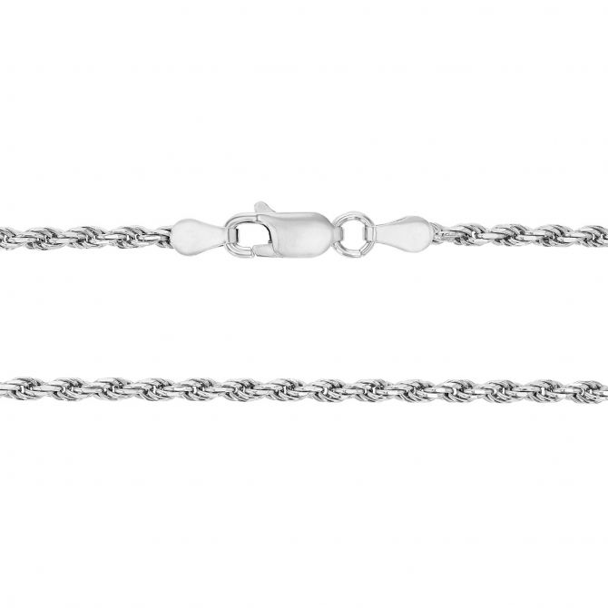 Rope Chain Sterling Silver / 18