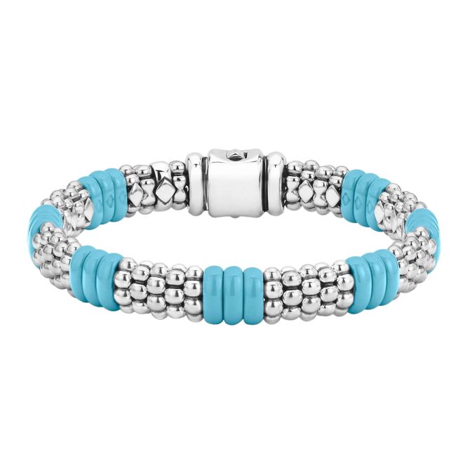 LAGOS Blue Caviar Ceramic Caviar Beaded Bracelet, 9 mm