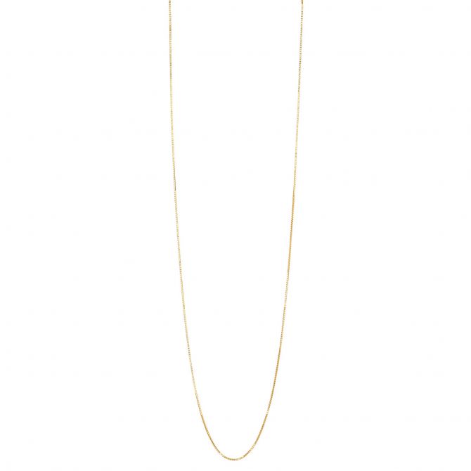 Yellow Gold 0.70 mm Box Chain, 24"