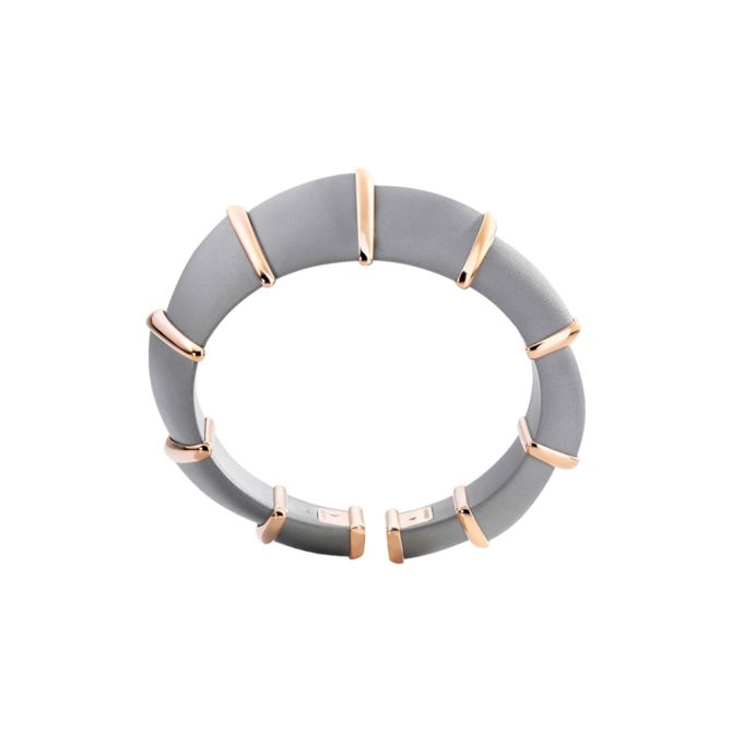 Vhernier Ardis Yellow Gold & Aluminum Sculptural Bracelet