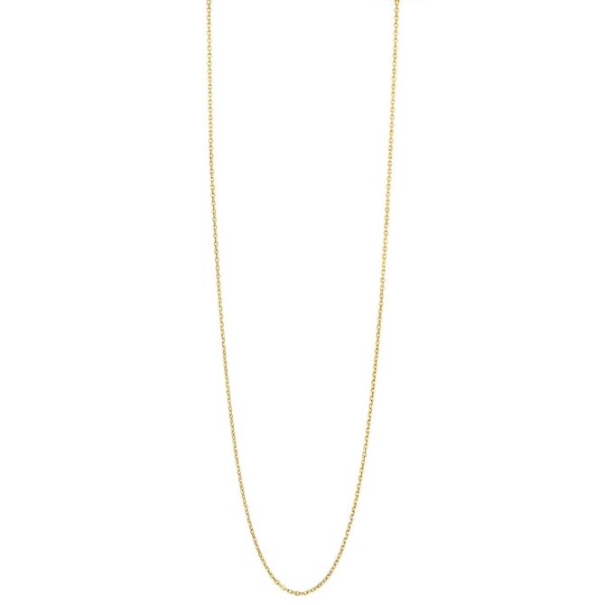 Yellow Gold 1.15 mm Diamond Cut Cable Chain, 16"