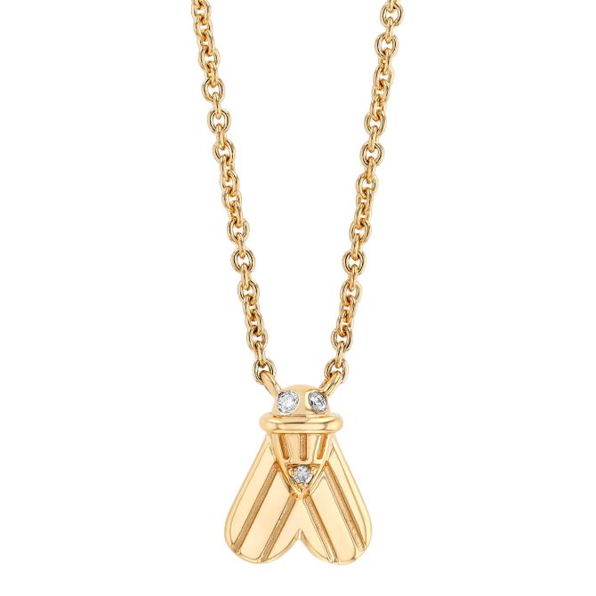 Harwell Godfrey Mini So Fly Diamond Pendant Necklace in  Yellow Gold, 18"