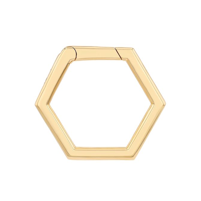 Harwell Godfrey Yellow Gold Foundation Hexagon Clip Charm