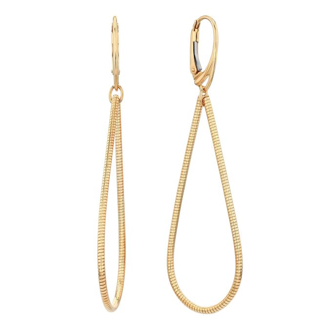 Pesavento DNA Spring Yellow Gold Vermeil Pear Shape Dangle Earrings