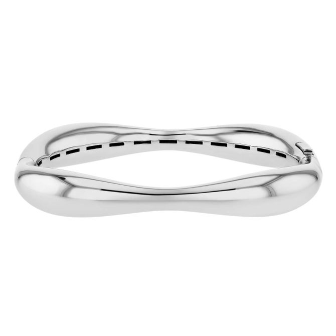 Pesavento Sterling Silver Wavy Stretch Bangle Bracelet