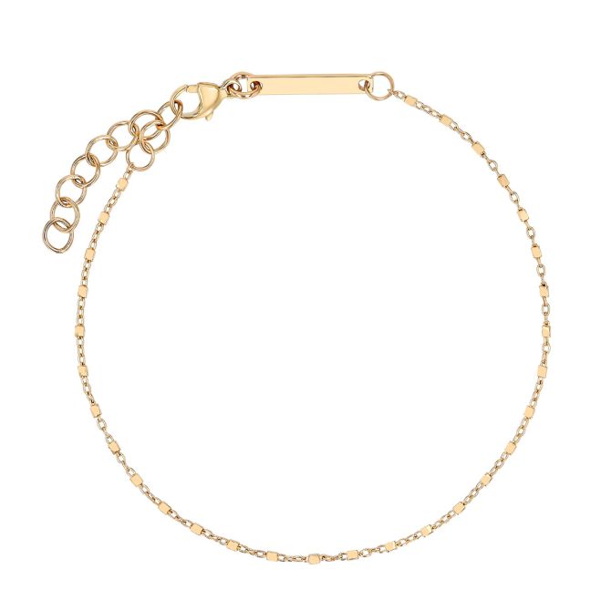 Zoe Chicco Yellow Gold Cable Chain Bracelet, 7"