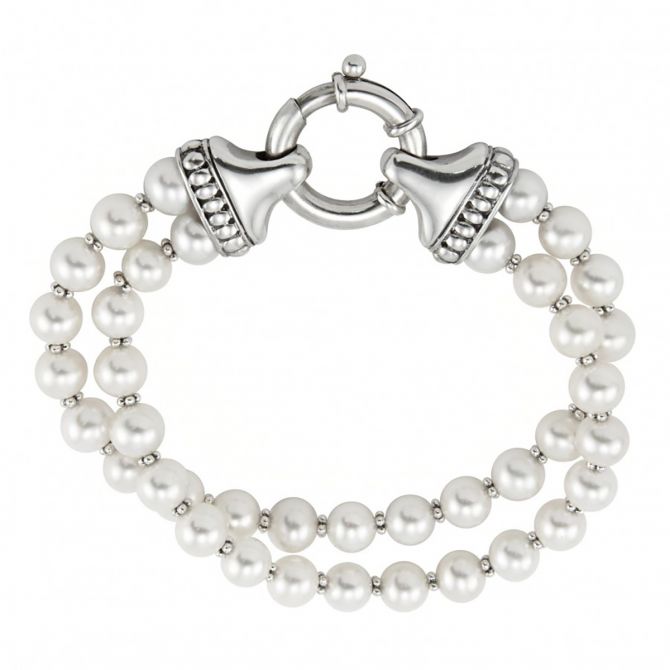 LAGOS Luna Pearl Two Strand Bracelet