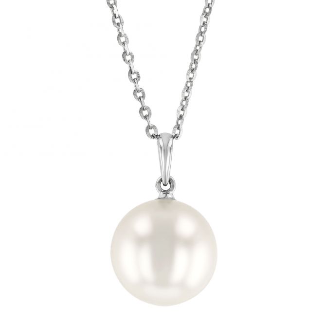 TARA Pearls South Sea Cultured Pearl Pendant Necklace in White Gold, 10x11mm