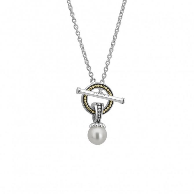 LAGOS Luna Pearl Toggle Necklace