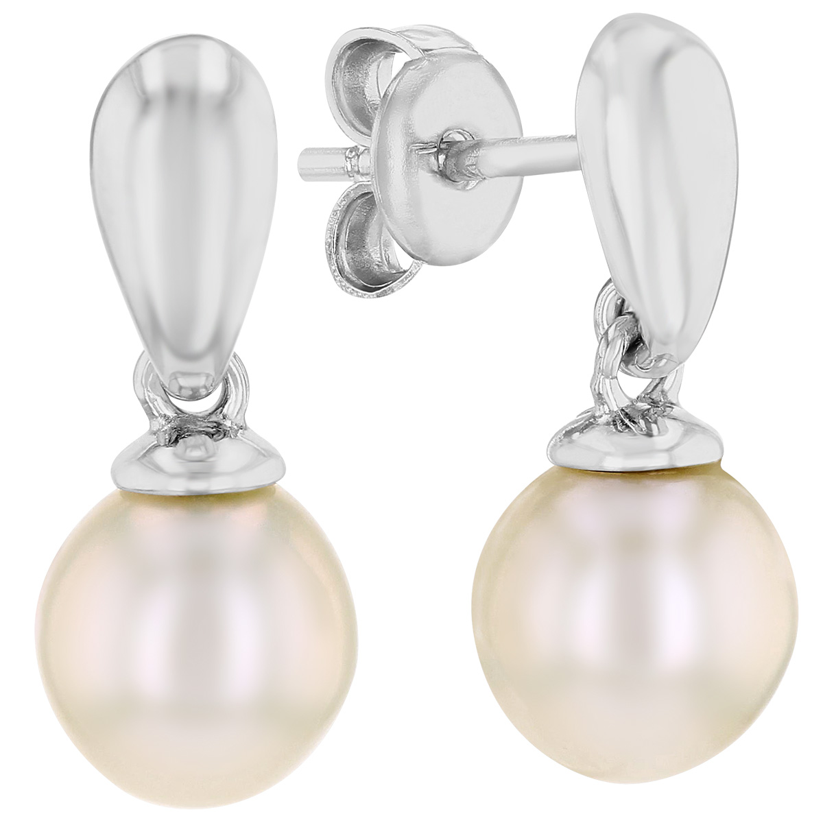 White Cultured Pearl Dangle Earrings In Sterling Silver Borsheims