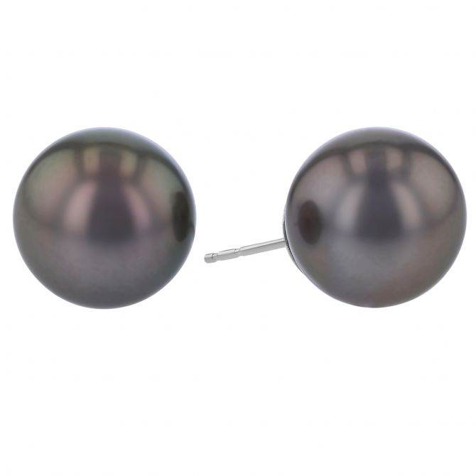 TARA Pearls Tahitian South Sea Cultured Pearl Stud Earrings in White Gold