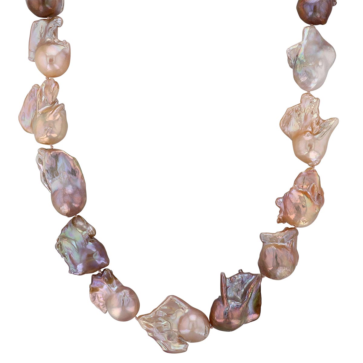 TARA Pearls Multicolored Freshwater Baroque Cultured Pearl Strand ...