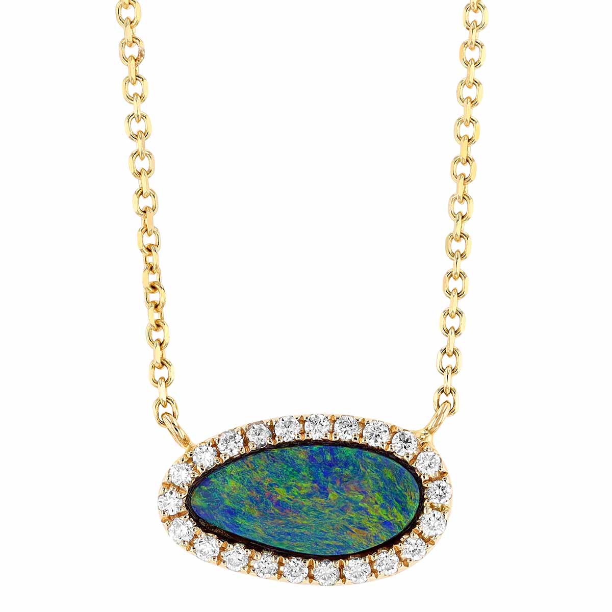 opal doublet necklace