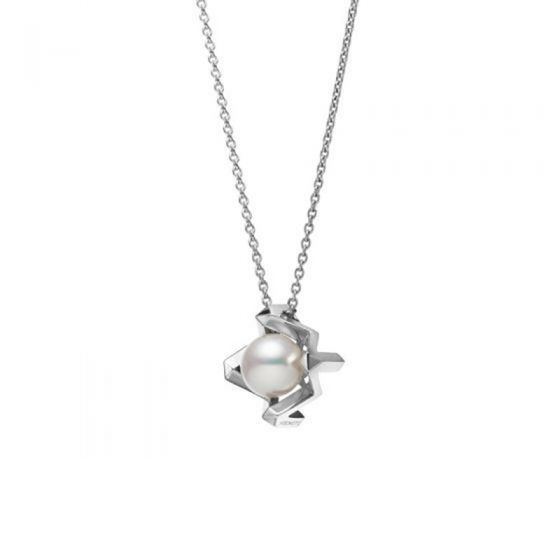 Mikimoto M Collection Akoya Cultured Pearl Pendant in White Gold, 20"