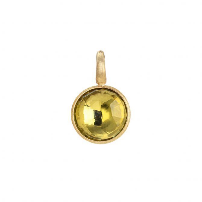 Marco Bicego Jaipur Collection 18k Small Stackable Pendant, Lemon Quartz