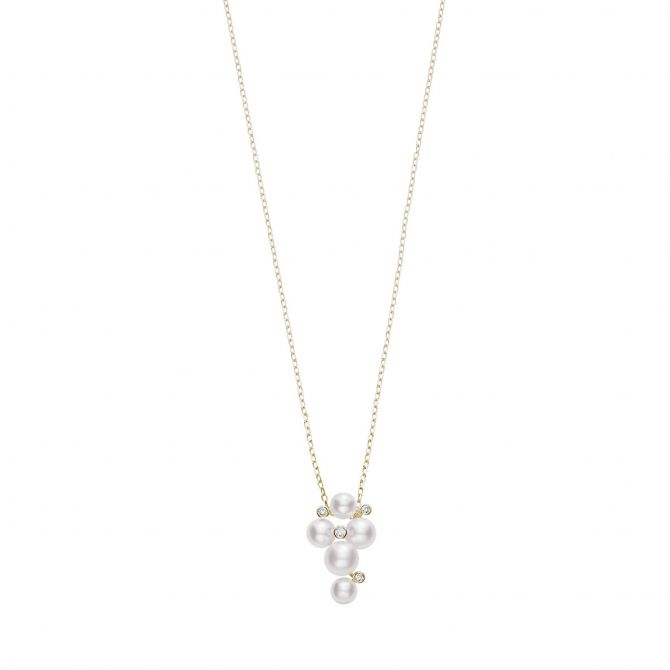 Mikimoto Bubbles Akoya Cultured Pearl Pendant in Yellow Gold