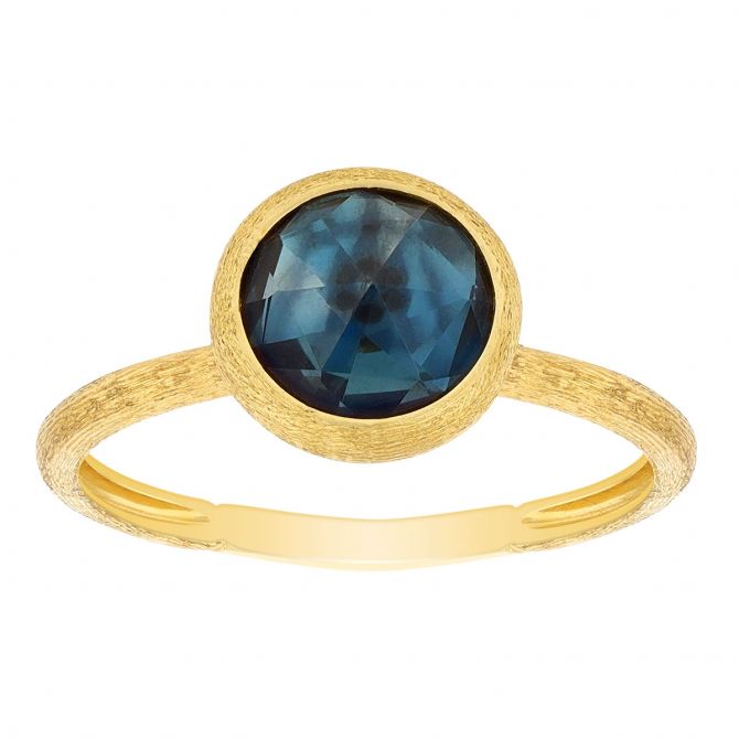 Marco Bicego Jaipur Rose Cut Topaz Bezel Set Ring in Yellow Gold