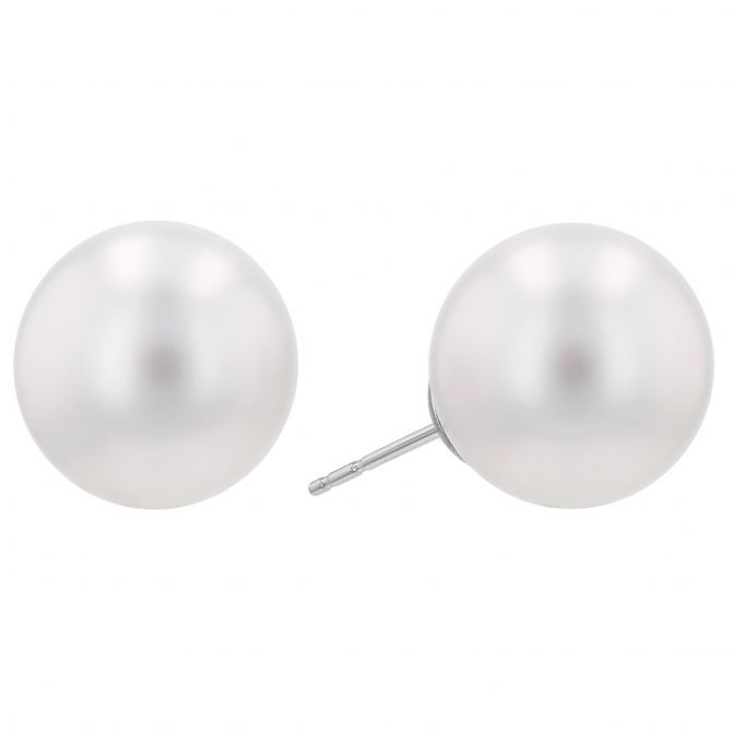 TARA Pearls South Sea Cultured Pearl Stud Earrings in White Gold, 13-14 mm