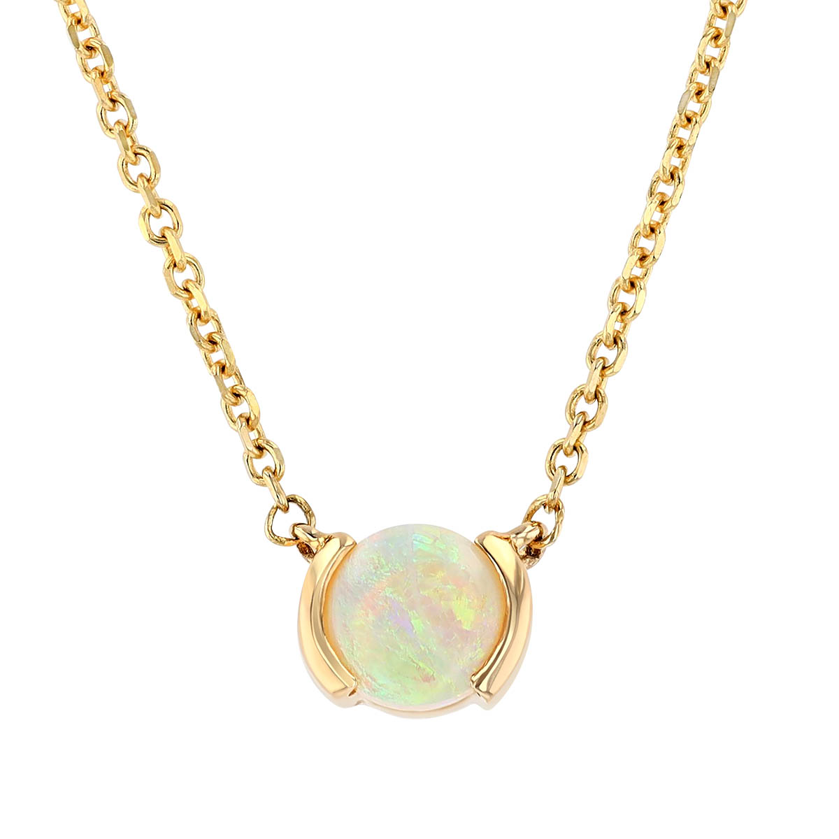 cabochon opal necklace