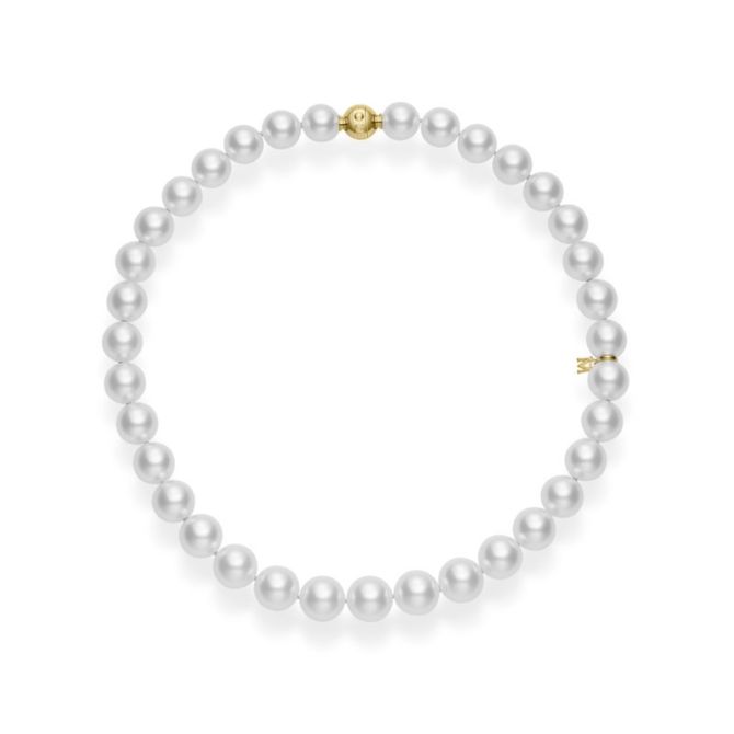 Mikimoto South Sea Cultured Pearl Strand Necklace with Yellow Gold Clasp, 16.25", 8-8.8 mm