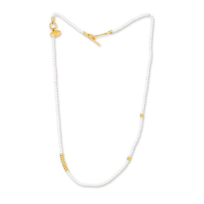 Lika Behar Sarah Cultured Pearl & Yellow Gold Bead Strand Necklace, 18"